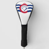 Golf Driver Hoesje met Vlag van Cincinnati, Vereni Golfheadcover (Voorkant)