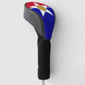 Golf Driver Hoesje met vlag van Dallas, Verenigde Golfheadcover (Schuin)