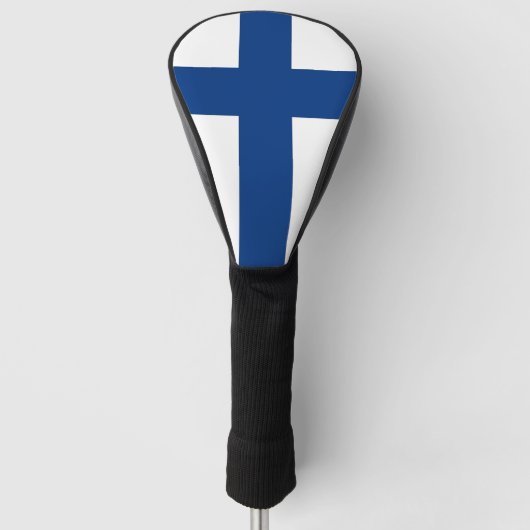Golf Driver Hoesje met vlag van Finland Golfheadcover (Voorkant)
