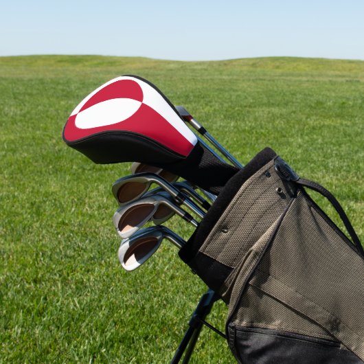 Golf Driver Hoesje met vlag van Groenland Golfheadcover (Insitu)