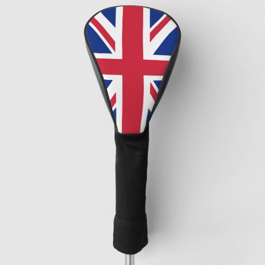 Golf Driver Hoesje met vlag van het Verenigd Konin Golfheadcover (Voorkant)