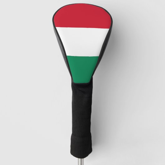 Golf Driver Hoesje met vlag van Hongarije Golfheadcover (Voorkant)