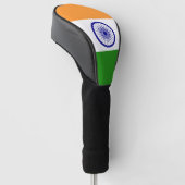 Golf Driver Hoesje met vlag van India Golfheadcover (Schuin)