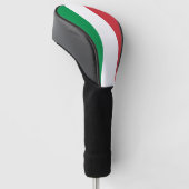 Golf Driver Hoesje met vlag van Italië Golfheadcover (Schuin)