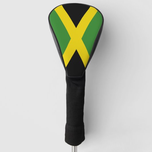 Golf Driver Hoesje met vlag van Jamaica Golfheadcover (Voorkant)