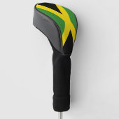 Golf Driver Hoesje met vlag van Jamaica Golfheadcover (Schuin)