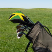 Golf Driver Hoesje met vlag van Jamaica Golfheadcover (Insitu)