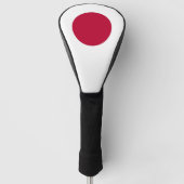 Golf Driver Hoesje met vlag van Japan Golfheadcover (Voorkant)