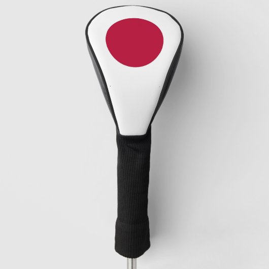 Golf Driver Hoesje met vlag van Japan Golfheadcover (Voorkant)