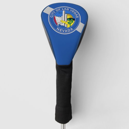 Golf Driver Hoesje met Vlag van Las Vegas, Verenig Golfheadcover (Voorkant)