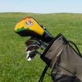 Golf Driver Hoesje met vlag van Los Angeles, Veren Golfheadcover (Insitu)
