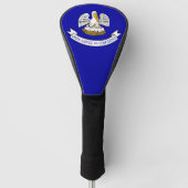 Golf Driver Hoesje met Vlag van Louisiana, Verenig Golfheadcover (Voorkant)