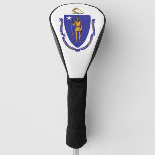 Golf Driver Hoesje met Vlag van Massachusetts, Ver Golfheadcover