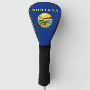 Golf Driver Hoesje met vlag van Montana, Verenigde Golfheadcover