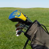 Golf Driver Hoesje met vlag van Oekraïne Golfheadcover (Insitu)