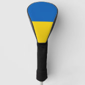 Golf Driver Hoesje met vlag van Oekraïne Golfheadcover (Voorkant)