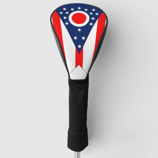 Golf Driver Hoesje met vlag van Ohio State, Vereni Golfheadcover (Voorkant)