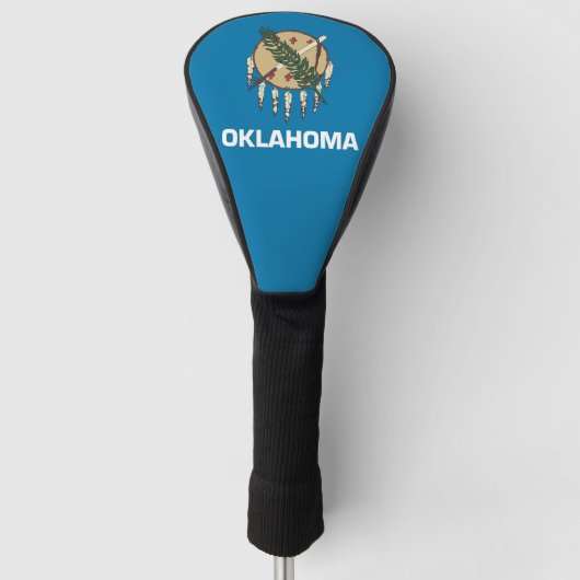 Golf Driver Hoesje met vlag van Oklahoma State, Ve Golfheadcover (Voorkant)