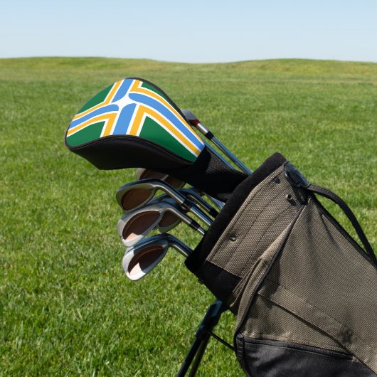 Golf Driver Hoesje met vlag van Portland, Verenigd Golfheadcover (Insitu)