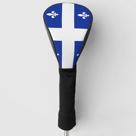 Golf Driver Hoesje met vlag van Quebec, Canada Golfheadcover (Voorkant)