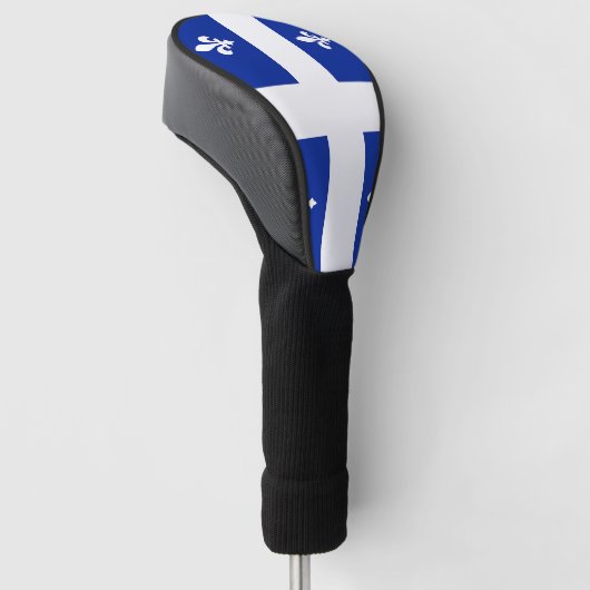 Golf Driver Hoesje met vlag van Quebec, Canada Golfheadcover (Schuin)