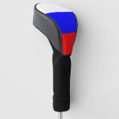 Golf Driver Hoesje met vlag van Rusland Golfheadcover (Schuin)