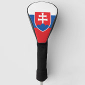 Golf Driver Hoesje met vlag van Slowakije Golfheadcover (Voorkant)