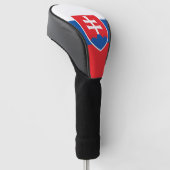 Golf Driver Hoesje met vlag van Slowakije Golfheadcover (Schuin)