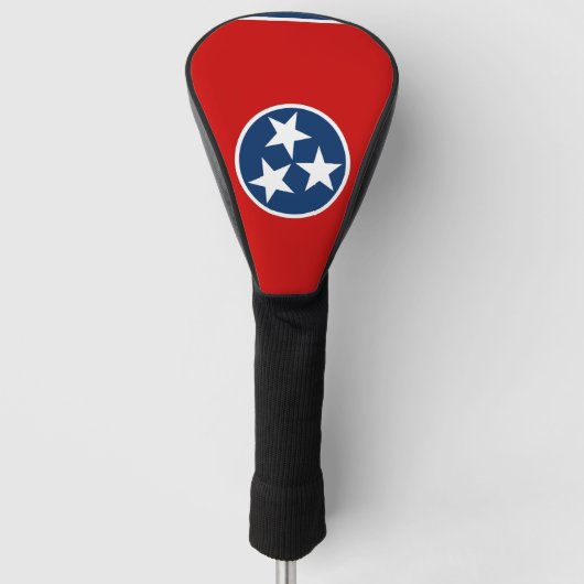 Golf Driver Hoesje met vlag van Tennessee, VS Golfheadcover (Voorkant)