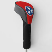 Golf Driver Hoesje met vlag van Tennessee, VS Golfheadcover (Schuin)