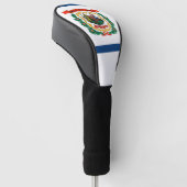 Golf Driver Hoesje met vlag van West Virginia Stat Golfheadcover (Schuin)