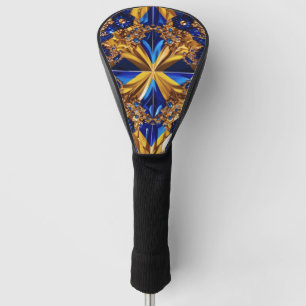 Golf Driver Hoesje met Zweden Kleuren Golfheadcover