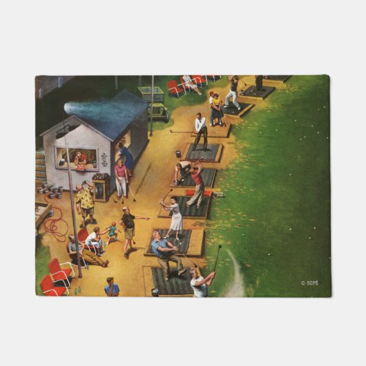 Golf Driving Range van John Falter Deurmat (Voorkant)