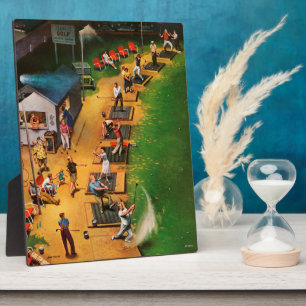 Golf Driving Range van John Falter Fotoplaat