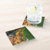 Golf Driving Range van John Falter Glazen Onderzetter (Schuin)