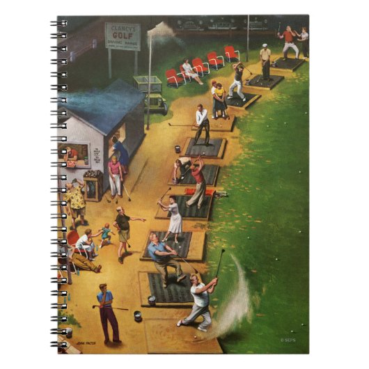 Golf Driving Range van John Falter Notitieboek (Voorkant)