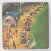 Golf Driving Range van John Falter Stenen Onderzetter (Voorkant)