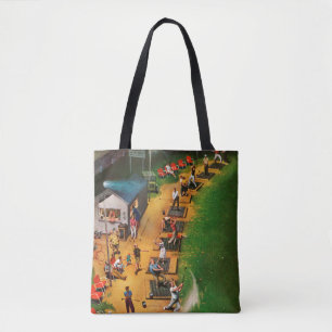 Golf Driving Range van John Falter Tote Bag