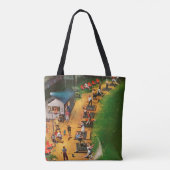 Golf Driving Range van John Falter Tote Bag (Achterkant)