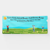 Golf driving range zakelijk landschappelijk aanpas spandoek (Horizontaal)
