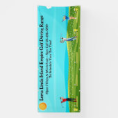 Golf driving range zakelijk landschappelijk aanpas spandoek (Verticaal)