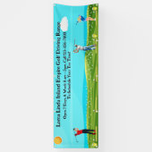 Golf driving range zakelijk landschapsbanner aanpa spandoek (Verticaal)