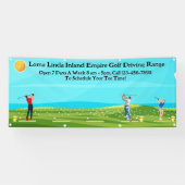 Golf driving range zakelijk landschapsbanner aanpa spandoek (Horizontaal)