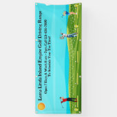 Golf driving range zakelijk landschapsbanner aanpa spandoek (Verticaal)