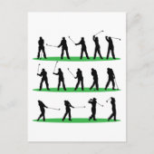 Golf Driving Sequence Briefkaart (Voorkant)