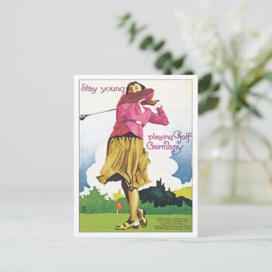  Golf Duitsland Briefkaart (Staand voorkant)