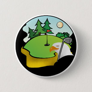 Golf Eagle Ronde Button 5,7 Cm