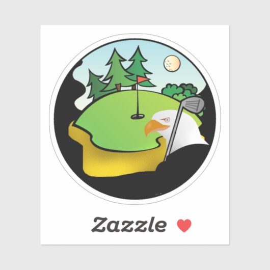 Golf Eagle Sport Sticker (Vel)