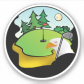 Golf Eagle Sport Sticker (Voorkant)