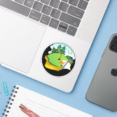 Golf Eagle Sport Sticker (Laptop met iPhone)
